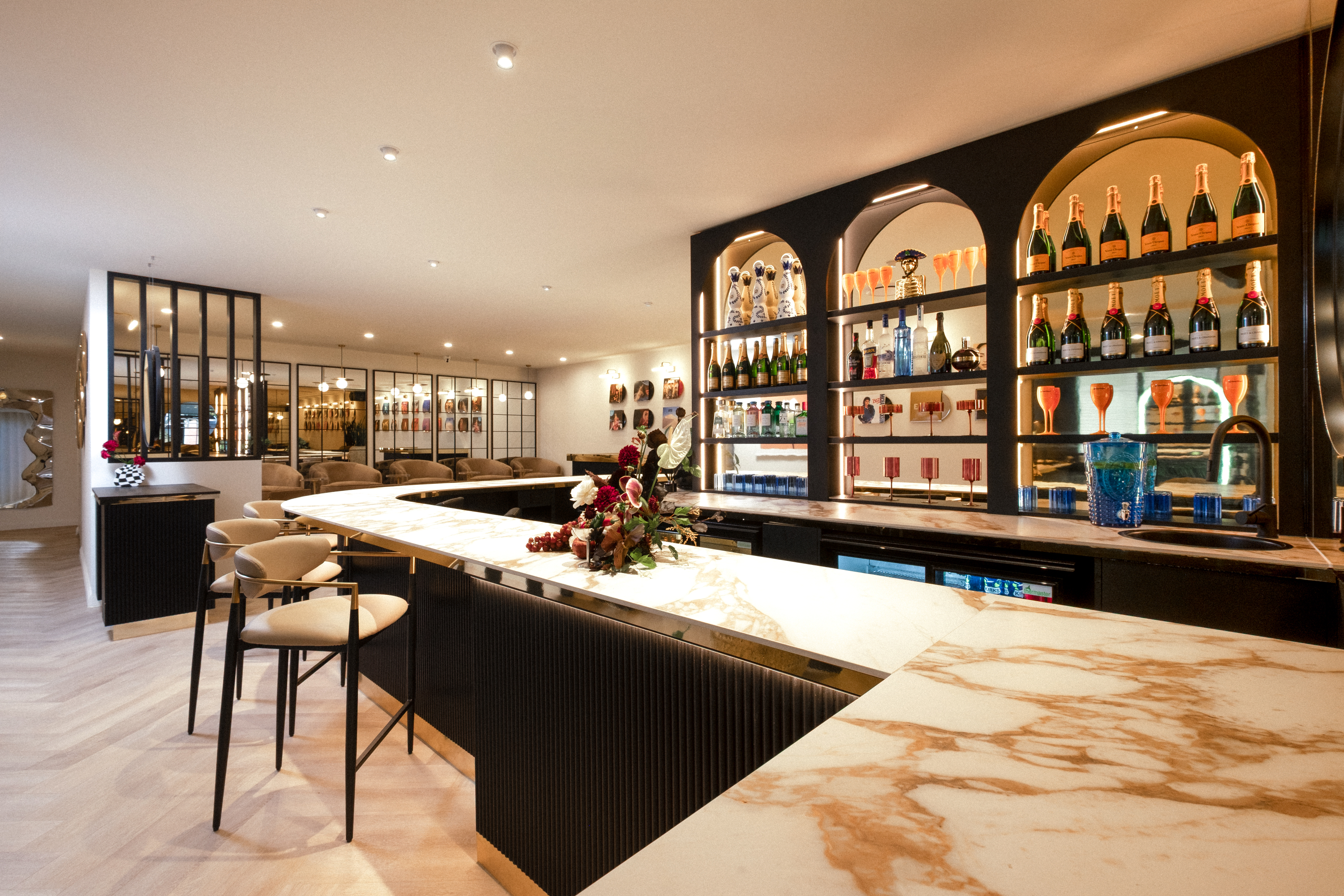 Champagne bar at Brisbane Beauty Bar
