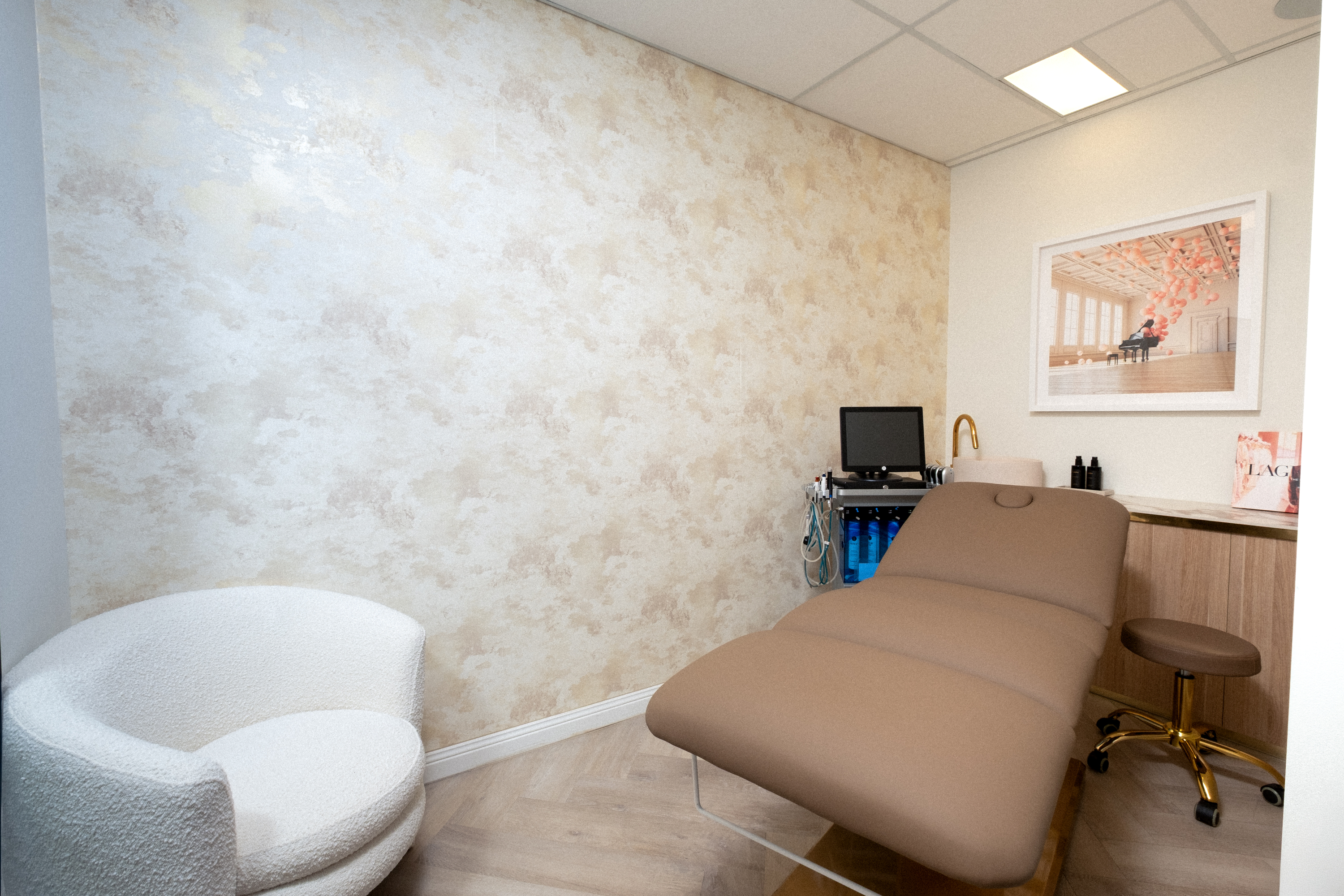 Private skin treatment room at Brisbane Beauty Bar
